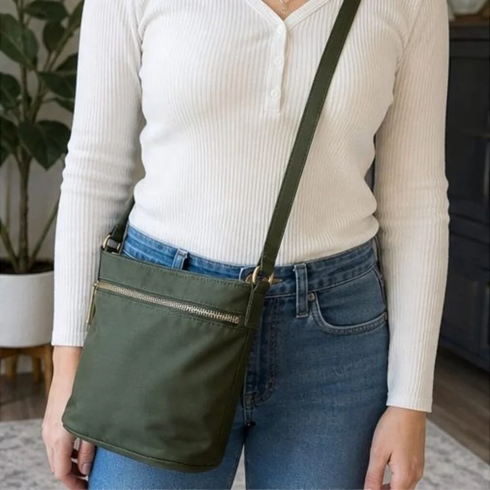 Forest Nylon Crossbody Bag